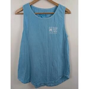 Southern Fried Cotton XL Blue Whale Tank Top Beachy